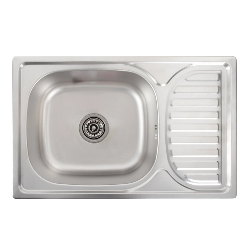 Stainless steel kitchen sink Valeso DECOR 6642 (0,8/180 mm) - Фото № 1