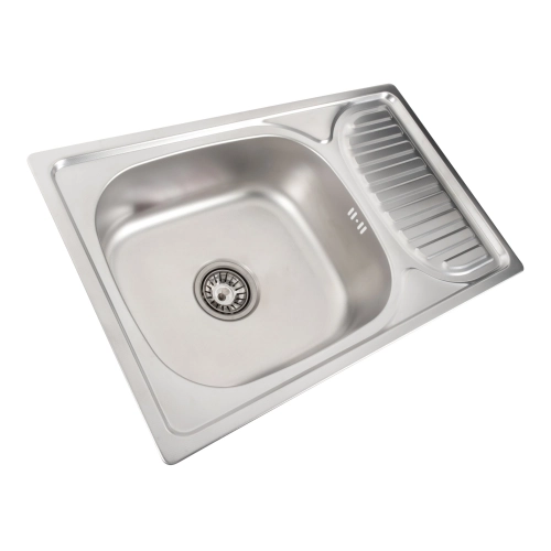 Stainless steel kitchen sink Valeso DECOR 6642 (0,8/180 mm) - Фото № 2