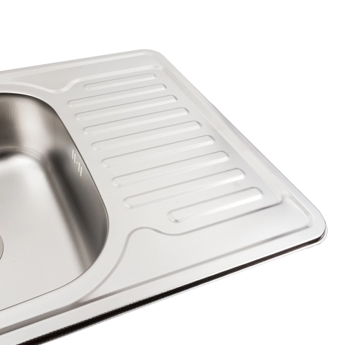 Stainless steel kitchen sink Valeso DECOR 7050 (0,8/180 mm) - Фото № 6