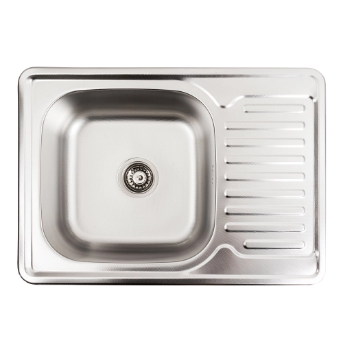 Stainless steel kitchen sink Valeso DECOR 7050 (0,8/180 mm) - Фото № 4