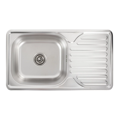 Stainless steel kitchen sink Valeso DECOR 7642 (0,8/180 mm) - Фото № 1