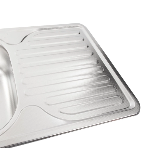 Stainless steel kitchen sink Valeso DECOR 7642 (0,8/180 mm) - Фото № 3
