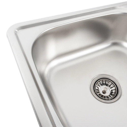 Stainless steel kitchen sink Valeso DECOR 7642 (0,8/180 mm) - Фото № 4
