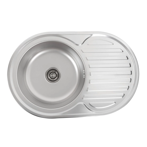 Stainless steel kitchen sink Valeso 7750 SATIN (0,8/180 mm)