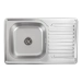 Stainless steel kitchen sink Valeso DECOR 7850 (0,8/180 mm) - Фото №1