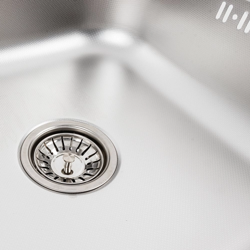 Stainless steel kitchen sink Valeso 8060 L DECOR (0,7/160 mm) - Фото № 14