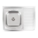 Stainless steel kitchen sink Valeso 8060 L DECOR (0,7/160 mm) - Фото № 2