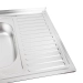Stainless steel kitchen sink Valeso 8060 L DECOR (0,7/160 mm) - Фото № 9