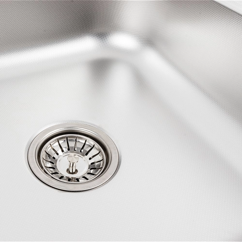 Stainless steel kitchen sink Valeso 8060 R DECOR (0,7/160 mm) - Фото № 4