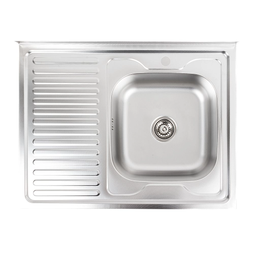 Stainless steel kitchen sink Valeso 8060 R DECOR (0,7/160 mm)