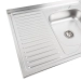 Stainless steel kitchen sink Valeso 8060 R DECOR (0,7/160 mm) - Фото № 3