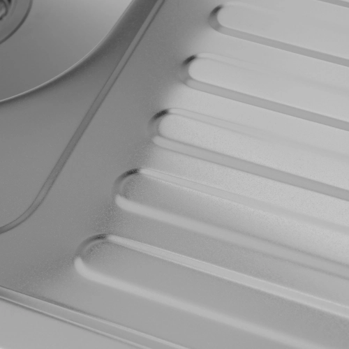 Кухонная мойка из нержавеющей стали Valeso САТИН 8060 L (0,7/160 мм) - Фото № 10