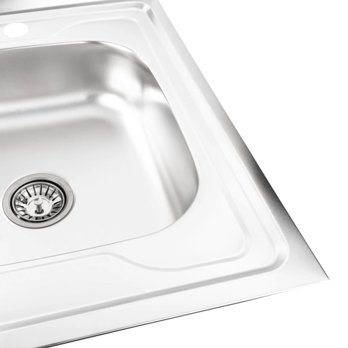 Stainless steel kitchen sink Valeso SATIN 8060 R (0,7/160 mm) - Фото № 3