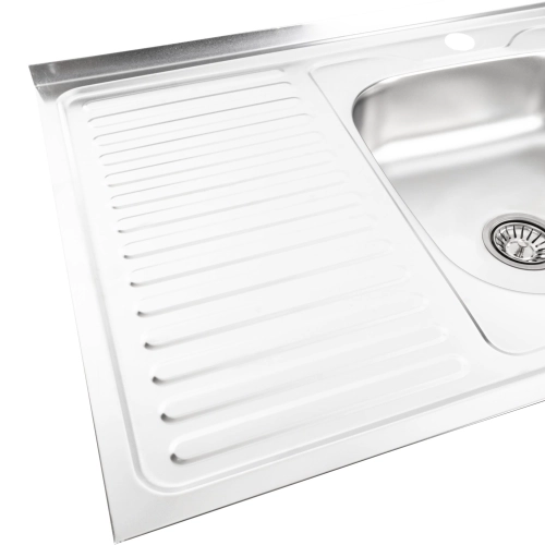 Stainless steel kitchen sink Valeso SATIN 8060 R (0,7/160 mm) - Фото № 4