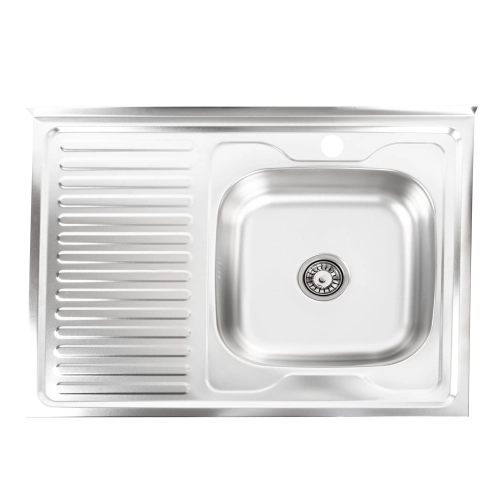 Stainless steel kitchen sink Valeso SATIN 8060 R (0,7/160 mm) - Фото № 1