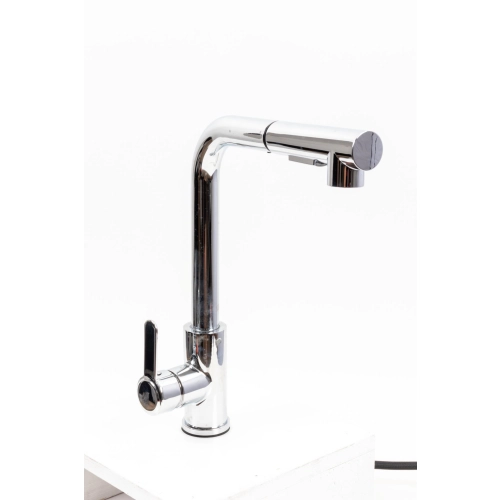 Смеситель кухонный с выдвижной лейкой FC-1 Platinum (polished) - Фото № 1