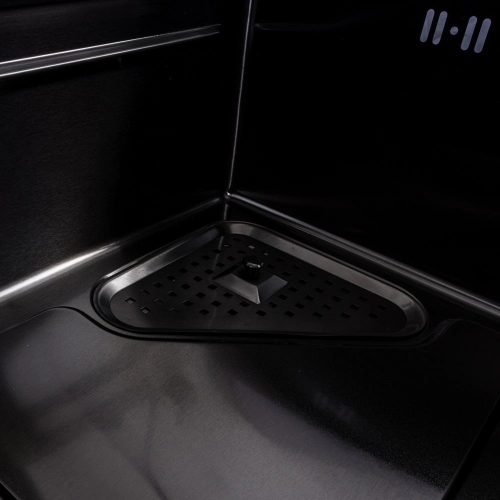 Кухонная мойка 75*46F черная PVD Valeso Handmade "Водопад" Fly rain - Фото № 5