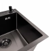 Кухонная мойка 45*45 Valeso Handmade PVD черная (сифон круглый 3,0/0,8) - Фото № 2
