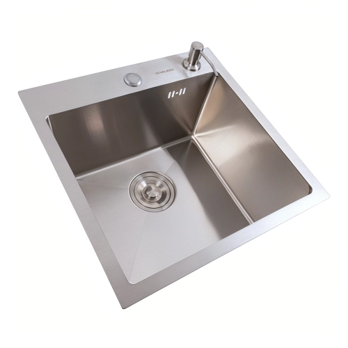 Кухонная мойка 45*45 Valeso Handmade нержавейка(сифон круглый 3,0/0,8) - Фото № 1