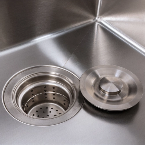 Кухонная мойка 45*45 Valeso Handmade нержавейка(сифон круглый 3,0/0,8) - Фото № 5