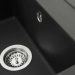 Гранитная мойка для кухни VALESO SELENA 7950 матовая Черная - Фото № 1