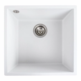 VALESO RUBA 4040 Composite Granite Kitchen Sink Matte Snow White