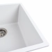 VALESO RUBA 4040 Composite Granite Kitchen Sink Matte Snow White - Фото № 3