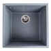 VALESO RUBA 4040 Granite Kitchen Sink, Matte Metallic Gray
