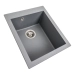 Гранитная мойка для кухни VALESO SOKIL 4150 матовая Серый металлик - Фото № 1
