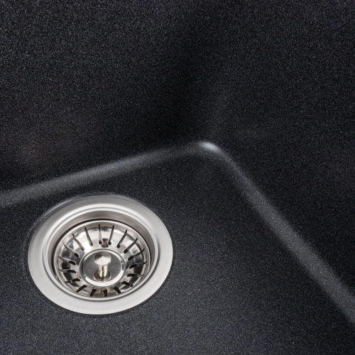 VALESO KORRADO 4050 Composite Granite Kitchen Sink Matte Carbon - Фото № 3