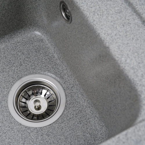 Гранитная мойка для кухни VALESO KORRADO 4050 матовая Серая - Фото № 1