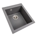 Гранитная мойка для кухни VALESO SOKIL 4150 матовая Серый муссон - Фото № 1