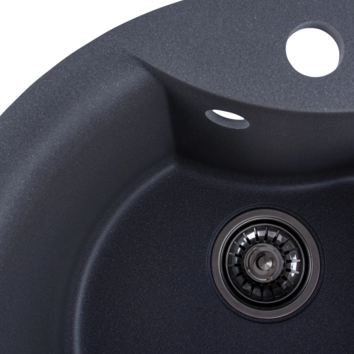 Гранитная мойка для кухни VALESO TURAS 480 матовая Серый муссон - Фото № 7