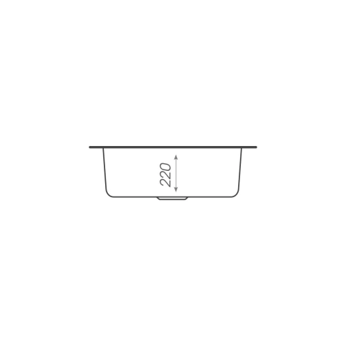 VALESO TURAS 480 Granite Kitchen Sink, Matte Metallic Black - Фото № 4