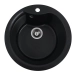 VALESO TURAS 480 Granite Kitchen Sink, Matte Metallic Black
