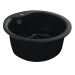 VALESO TURAS 480 Granite Kitchen Sink, Matte Metallic Black - Фото № 1