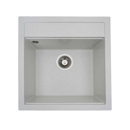 Гранитная мойка для кухни VALESO FIESTA 5149 матовая Белая в точку