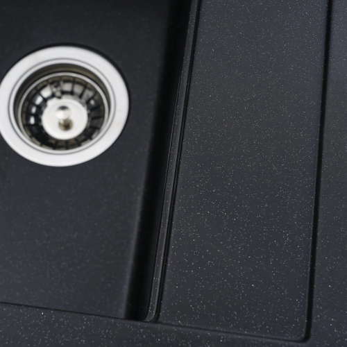 VALESO FIESTA 5149 Granite Kitchen Sink, Matte Metallic Black - Фото № 2