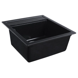VALESO FIESTA 5149 Granite Kitchen Sink, Matte Metallic Black