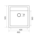 VALESO FIESTA 5149 Granite Kitchen Sink, Matte Metallic Black - Фото № 3