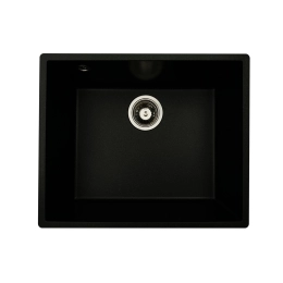 Гранитная мойка для кухни VALESO OASIS 5444 матовая Черный металлик