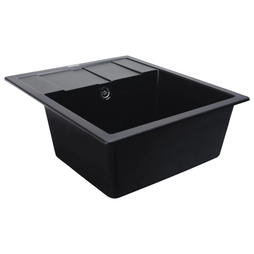 VALESO ARIA 5851 Granite Kitchen Sink, Matte Black - Фото № 2
