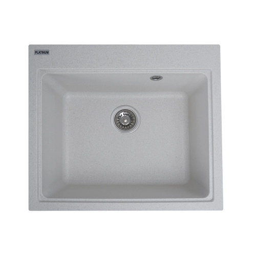 Гранитная мойка для кухни VALESO VESTA 5852 матовая Белая в точку