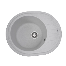 Гранитная мойка для кухни VALESO SOUL 6250 матовая Белая в точку