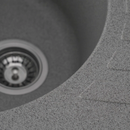 Гранитная мойка для кухни VALESO 6250 SOUL матовая Серая - Фото № 2