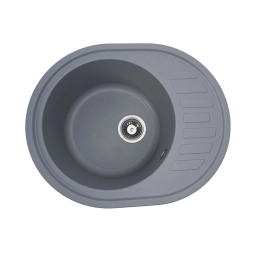 VALESO SOUL 6250 Granite Kitchen Sink, Matte Metallic Gray