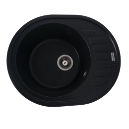 Гранитная мойка для кухни VALESO SOUL 6250 матовая Черный металлик