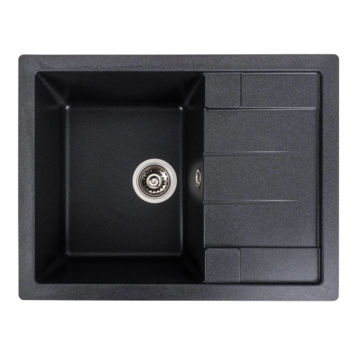 Гранитная мойка для кухни VALESO INTENSO 6550 матовая Карбон - Фото № 1