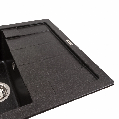 Гранитная мойка для кухни VALESO INTENSO 6550 матовая Морион - Фото № 4