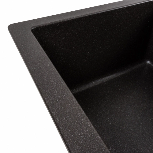 Гранитная мойка для кухни VALESO INTENSO 6550 матовая Морион - Фото № 6